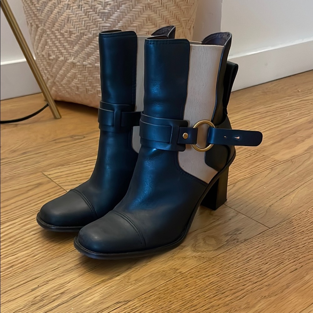 See By Chloé Black Leather Boots